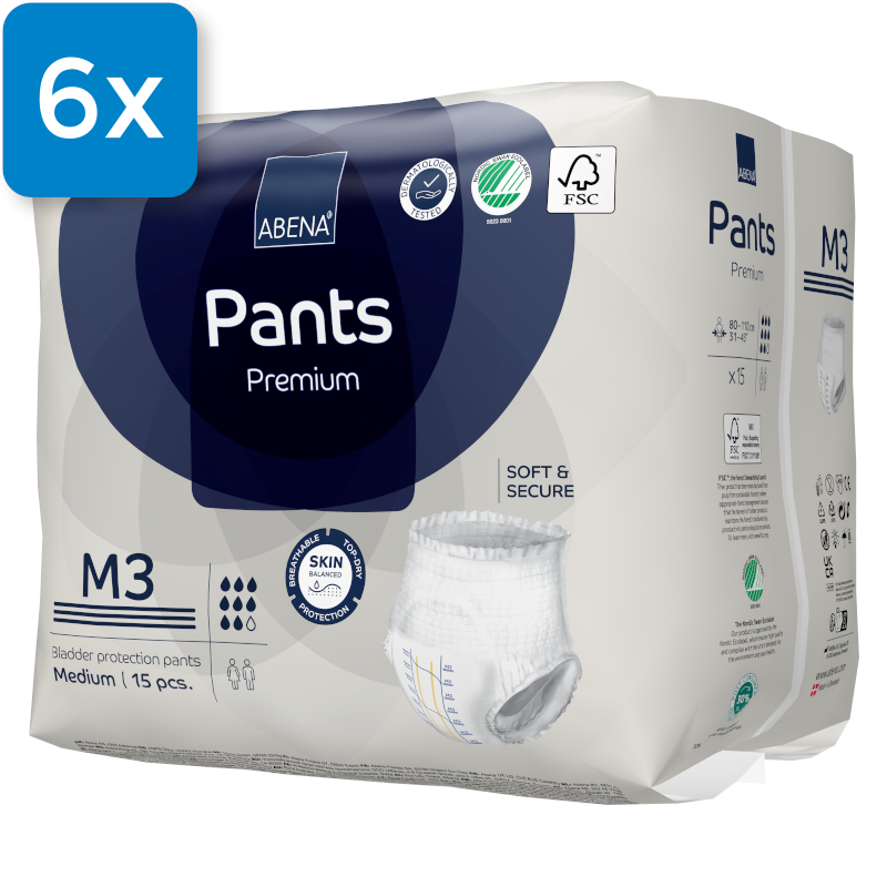 Abena Pants Premium M3 - (6 x 15 Stück)